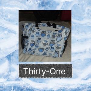 ❤️Thirty-One Owl Print Tote Bag GUC
